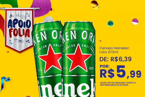 Cerveja Heineken Lata 473ml 8/2